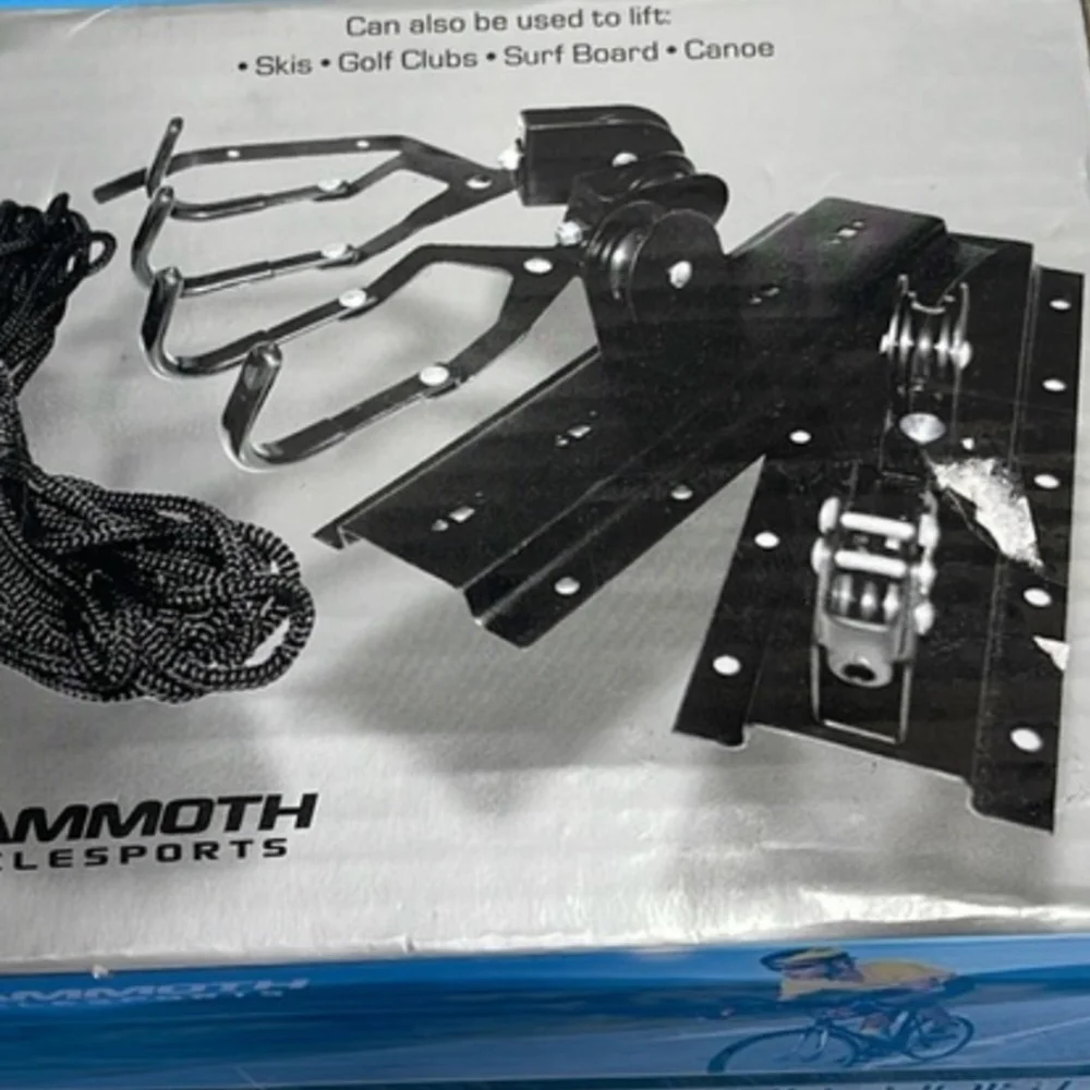 Mammoth Platinum Series Ceiling Mount Lift It Bike Surf Board Hoist Holds‎ 50lbs
